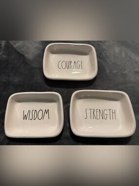 Rae Dunn Trinket Dishes - Set/3